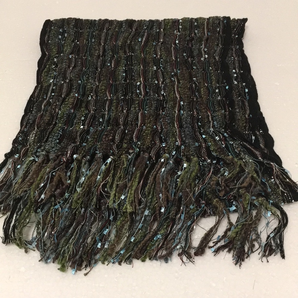 BEAUTIFUL SPARKLY EMBELLISHED SCARF